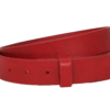 3 cm breiter Ledrgürtel in rot